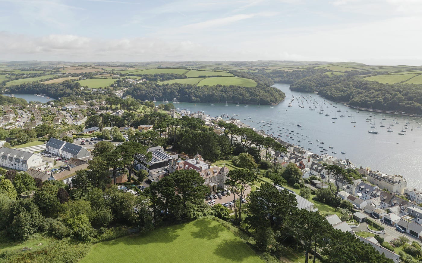 Fowey Hall in Fowey, Cornwall, UK, baby friendly hotel with kids club from 6 months